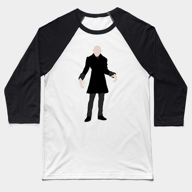 Nosferatu Baseball T-Shirt by FutureSpaceDesigns